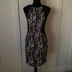 Apt 9 black and white sheath dress